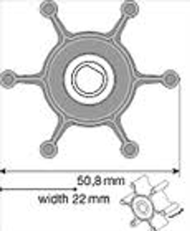Jabsco impeller 6303-0003-P